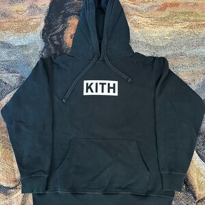 Kith Black Box Logo Hoodie Large